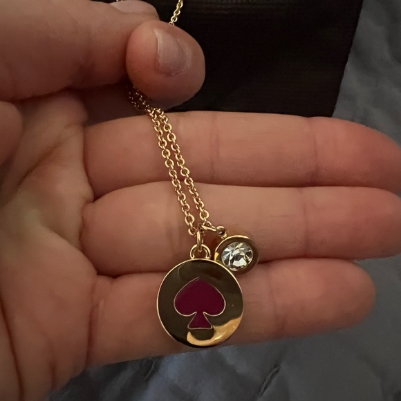 Kate Spade New York Spot The Spade Gold Tone Necklace - Picture 2 of 3